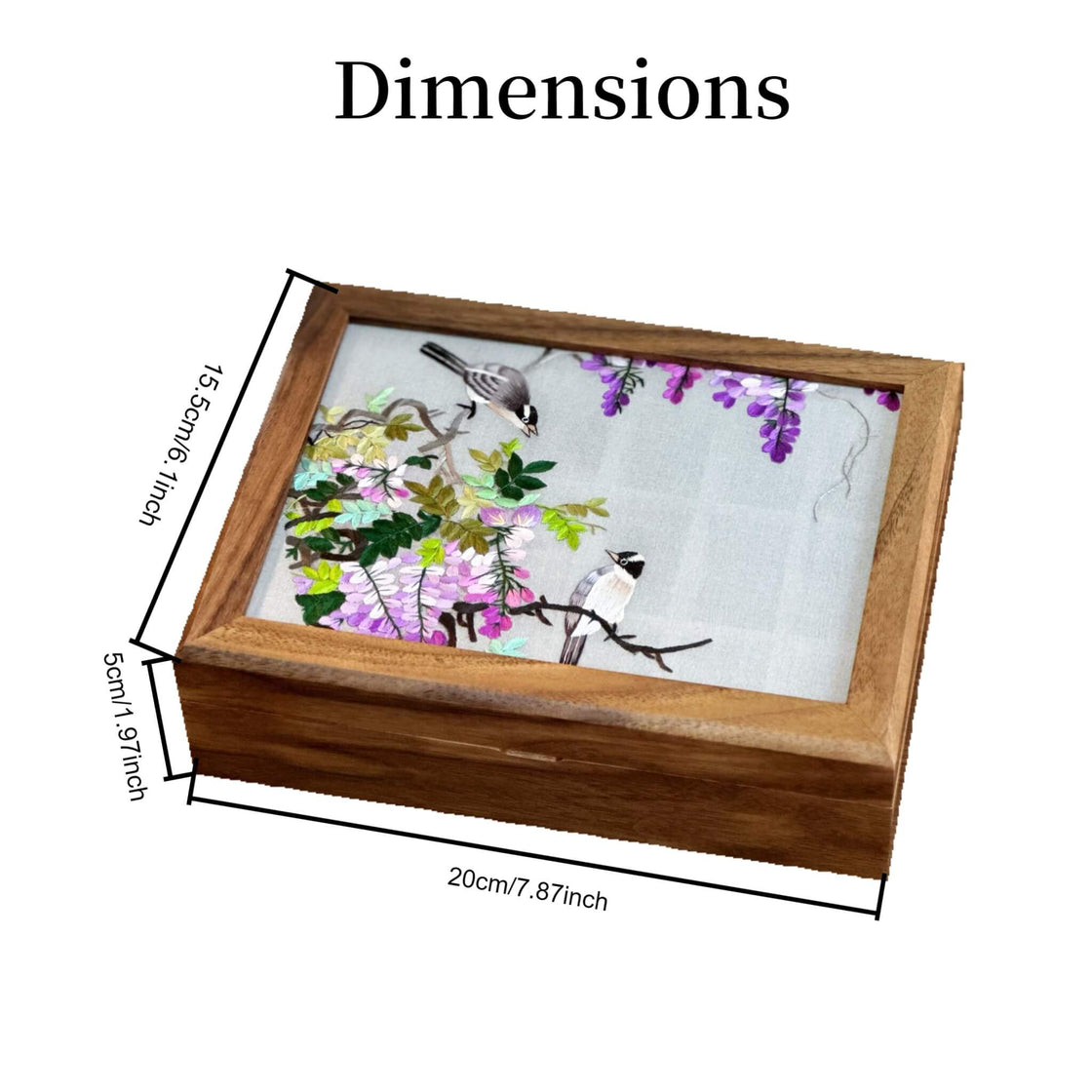 Embroidered Jewelry Box I Personalized Luxury Gift for Women I XIU