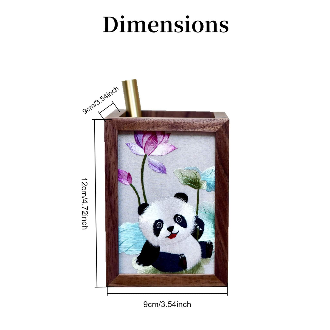 Hand Embroidered Pen Holder I Vintage Meaningful Gift I XIU