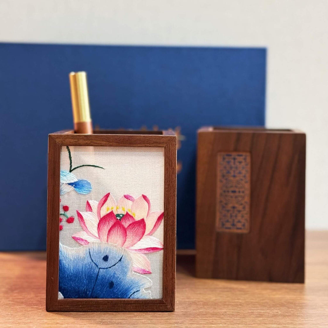 Pen Holder I Cool Gift I Thread Stitiching By Hand I XIU